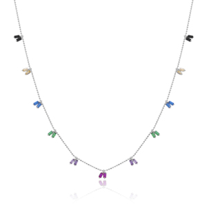 Shaker Design Coloré Baguette Pierre Forme Turque En Gros À La Main 925 Bijoux En Argent Sterling - Product Image 1