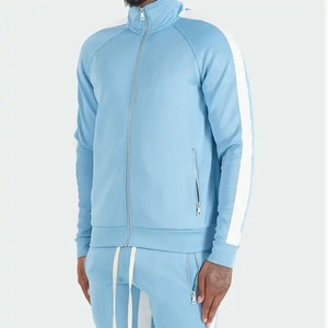 Nouveaux survêtements d'hiver 2026, logo personnalisé, survêtement de haute qualité, uni, blanc, ensemble jogging deux pièces, survêtement technique en molleton pour hommes - Product Image 1
