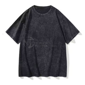 T-shirts lavés de flocon de neige personnalisés Vintage 100% coton 2025 T-shirts lavés de flocon de neige OEM/ODM fabriqués en usine - Product Image 6