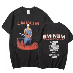 Camiseta con estampado de estilo EMINEM para hombre, productos nuevos, gran oferta, 100% calidad y entrega a tiempo, Impresión de tela de algodón