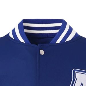 Chaqueta de béisbol personalizada UMRISPORTS para hombre, chaqueta universitaria deportiva con cuello levantado a la moda, ropa de calle informal de invierno - Product Image 5