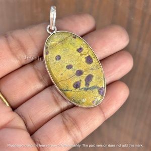 Collier élégant et unique en Atlantisite avec pendentif en moissanite, bijoux fins pour femmes très tendance pour les occasions de fête - Product Image 2