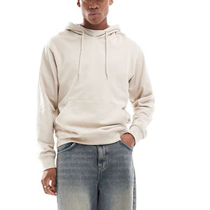 OEM/ODM 100% algodón 300 GSM hombres pulóver caída hombro básico sudaderas con capucha de alta calidad streetwear cómodo hip hop hombre Sudadera con capucha - Product Image 4