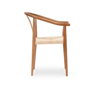 Chaise de salle à manger en teck indonésien de style scandinave moderne, prix d'usine OEM/ODM personnalisé, vente en gros - Product Image 4