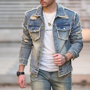 Vente en gros sur mesure Veste en jean pour hommes Vestes élégantes, respirantes et délicates pour hommes Vestes en denim 100% coton de qualité supérieure - Product Image 2