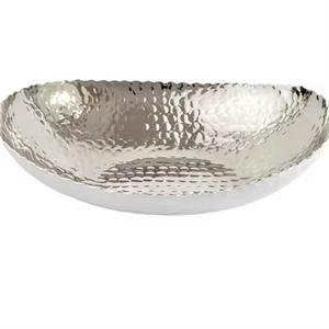 Cuenco DE SERVICIO DE Metal de forma redonda con acabado plateado, último diseño único para uso en mesa decorativa de Hotel en casa - Product Image 5