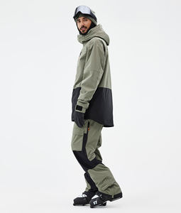 Traje de Esquí para Hombre, Impermeable, Transpirable, Chaqueta Verde y Negra, Aislante, para Snowboard, Esquí, Deportes al Aire Libre - Product Image 4