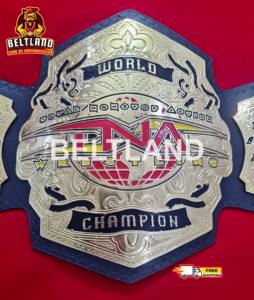 Ceinture de championnat de lutte mondiale poids lourd TNA, taille adulte, en zinc 2 mm 4 mm - Product Image 4