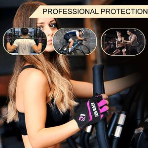 Guantes de Entrenamiento Deportivos Farabi de Verano, de Cuero, de Alta Calidad, para Levantamiento de Pesas, Ciclismo, Unisex, de Medio Dedo - Product Image 2