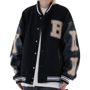 Vestes universitaires en cuir brodé de qualité supérieure fabriquées sur mesure, vestes universitaires en chenille brodée pour hommes - Product Image 6