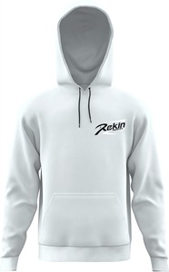 Prix de gros – Sweat à capuche streetwear homme en molleton bouclette épais 100 % coton, couleur unie, logo personnalisé, teint uni, respirant - Product Image 3