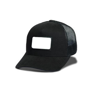 Casquette de camionneur personnalisée, profil haut, structure en mousse, devant structuré, ajustable, snapback, panneau arrière en maille respirante - Product Image 2