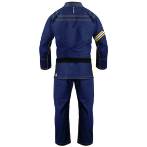 แพทช์ปักลายสีน้ำเงินเข้มของชาวบราซิลที่มีน้ำหนักเบาเสื้อแจ็กเก็ตถักไข่มุกสำหรับผู้ชาย Jitsu BJJ GIS เครื่องแบบกิโมโน - Product Image 2