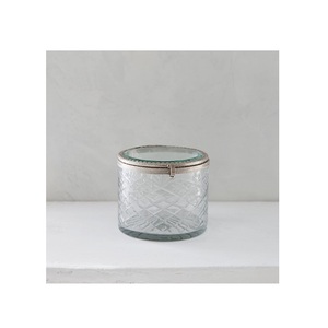 Boîte à bijoux en laiton et verre faite à la main de conception américaine Boîte à bijoux en verre et laiton antique de conception personnalisée exportateur en gros - Product Image 5