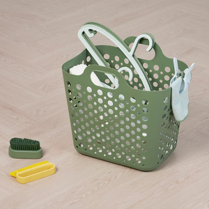 Paniers à linge empilables en plastique pour le rangement des vêtements, design minimaliste, matériau PP, organisateur de type vertical - Product Image 3