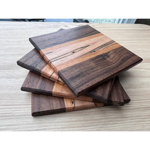 Personalized 100% Wooden Coasters for Home & Restaurants Tea & <b>Coffee</b> Mat & <b>Pads</b> Wholesale Price - Product Image 4