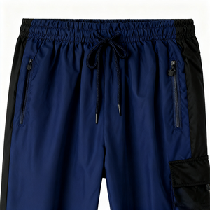 Ensemble de vêtements de sport vintage à blocs de couleurs, écologique, à capuche, imprimé, deux pièces, veste unisexe, grande taille, coton d'hiver - Product Image 4