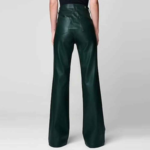 Pantalones de Cuero para Mujer de Alta Calidad a Precio de Mayoreo, Cintura Elástica, Talla Personalizada, Frente Plano de Invierno, Color y Logotipo Personalizados - Product Image 4