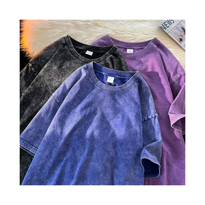 Amriss Vintage lavado con ácido camisetas unisex logotipo personalizado ropa de calle proveedor de Bangladesh de confianza moda global listo camisetas a granel - Product Image 3