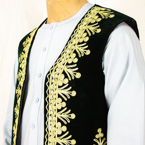 Prix usine 2025 nouveauté hommes Afghani Style mariage manteau surdimensionné léger respirant col en v hiver broderie - Product Image 3