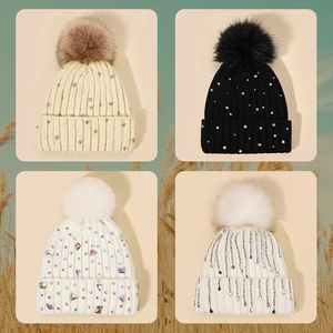 High Quality Beanie <b>Caps</b> For Adults Regular Fit Winter Warm <b>Caps</b> High Quality Winter Plain Knitted Beanies <b>Caps</b> - Product Image 1