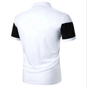 High Quality Casual Short Sleeve Polyester Color Block Embellished Slight <b>Stretch</b> Summer <b>Men</b> Tops - Product Image 5