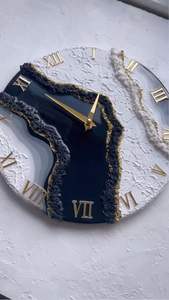 ASSISTANT DÉCORATIF Résine Horloge Murale Résine Époxy Salon meilleur qulatiye Meubles Décor À La Maison Horloge Murale Personnalisé meilleur - Product Image 2