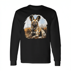 Camiseta de Manga Larga con Diseño de Perros Salvajes para Amantes, Regalo Promocional para Dueños de Perros - Product Image 2