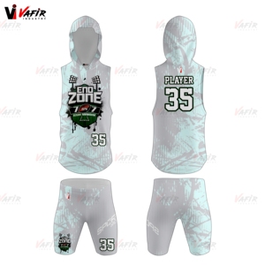 Venta al por mayor de uniformes de fútbol con bandera transpirable personalizada 7v7 kits de fútbol americano 100% poliéster antibacteriano ropa deportiva de secado rápido - Product Image 6