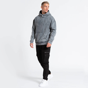 Sweat-shirt pour homme à lavage acide, best-seller, 100% coton de haute qualité, tailles personnalisées 6XL, design de rue d'hiver, imprimé - Product Image 2