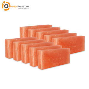 Bloque de sal del Himalaya 8x4x1 y azulejos de sal rosa para pared, Spa, azulejos de sal del Himalaya para decoración del hogar por IMPEX PAKISTAN - Product Image 3