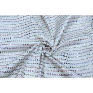 Tela de Rayón Blanca TRILOKI con Bordado, Transpirable, 44x38, para Coser, Manualidades, Diseño de Moda, Tejida por Metros - Product Image 1