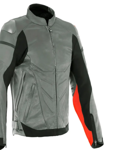 แจ็กเก็ตรถจักรยานยนต์หนังแท้ทรงปกติหนังวัวพร้อมแผงแซมเท็กซ์สี่ด้านพร้อมตัวป้องกัน CE แฟชั่นล่าสุด - Product Image 2