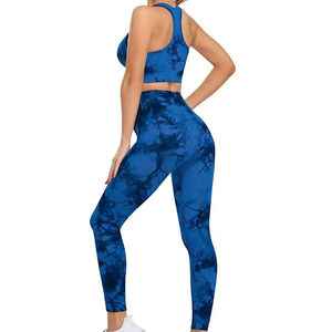 Conjunto de Yoga sin costuras de alta calidad para mujer, superventas, conjunto de Yoga hecho de nailon Spandex para mujer, conjuntos de Yoga de nailon - Product Image 5