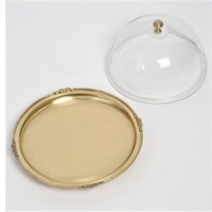 Nuevo Diseño de Base Redonda Dorada para Pastel de Bodas con Base de Metal, Base para Pastel Personalizada de Lujo al Mejor Precio - Product Image 2