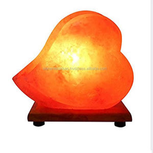 Lampe de sel en forme de coeur en cristal rose de l'Himalaya écologique meilleur Feng Shui sculpté artisanat naturel idée cadeau romantique Sian - Product Image 4