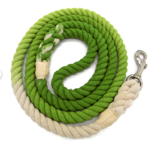 5ft Rope Dog <b>Leash</b> Ombre Braided 100% Cotton Multi-colored Customized Colored Cotton Rope Handmade Dog <b>Leash</b> <b>Pet</b> <b>Leash</b> Set - Product Image 1