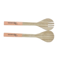 Ensemble de couverts jetables personnalisables en bambou poli, écologiques, 10 ml, avec cuillère de service, taille personnalisée, pour cuisine et fête