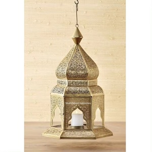 Antique Finished Metal & Glass Candle <b>Lantern</b> Best Quality for Home Easter & Ramadan Decoration Hanging Tabletop <b>Lantern</b> - Product Image 5