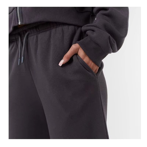 <b>Women's</b> Winter Baggy Oversize Cotton Fleece Lightweight Comfortable 420 GSM Rhinestone Tracksuit - Product Image 2