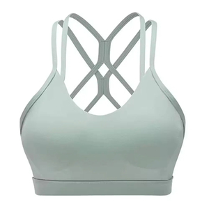 Soutien-gorge de sport pour femme Saleh Enterprises, en nylon et élasthanne, écologique, grande taille, coupe-vent, antibactérien, sans couture, push-up, haute performance - Product Image 6