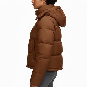 Chaqueta Acolchada de Algodón de Color Sólido para Otoño e Invierno 2025, Chaqueta Ligera con Logotipo Personalizado Estampado - Product Image 2