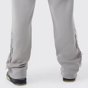 Men's Casual Cotton Sports Jogger Track Sweatpants Unique Design Custom Logo Wholesale Streetwear Mid Midweight Pants <b>Trousers</b> - Product Image 3