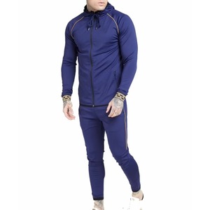 Fabricant de survêtements OEM ODM, avec logo imprimé, survêtements de sport unisexes, ajustés et personnalisés en couleur noire, survêtements de sport pour hommes - Product Image 4