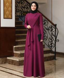 Abaya de luxe turque en soie anti-rides pour femmes, best-seller de Dubaï - Product Image 5