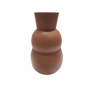 แจกันดอกไม้โลหะสีกากีสำเร็จรูปสำหรับห้องนั่งเล่นบ้านแจกันโลหะตกแต่งโต๊ะดีไซน์ไม่เหมือนใครทำด้วยมือจำนวนมาก - Product Image 1