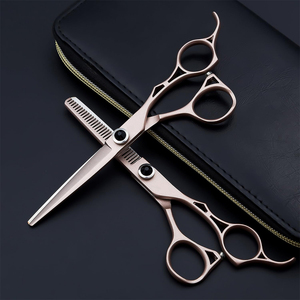 Ensemble de ciseaux de cheveux de vernis miroir de haute qualité Kits d'outils de coiffeur pour la coupe de cheveux et l'amincissement Kit de beauté de Salon - Product Image 2