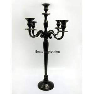 Candelabros de calidad superior con apariencia de lujo con recubrimiento en polvo de color negro, suministros de decoración festiva y para fiestas a un precio impresionante - Product Image 1