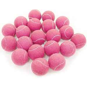 Perfect Shape Thick Walls Premium Quality Tennis Ball Wholesale Jumbo Cricket Tennis Balls <b>Pink</b> Color Bouncing Tennis Balls - Product Image 3