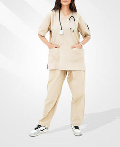 Nouvelle conception de tenue médicale en tissu extensible, uniformes d'hôpital, uniformes d'infirmière, ensembles de blouses médicales, tenues de travail unisexes pour l'été - Product Image 6